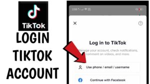 TikTok Login with Username