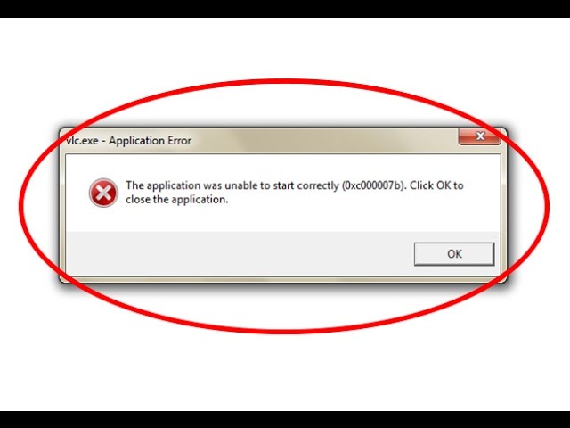 the application was unable to start correctly 0xc00007b
