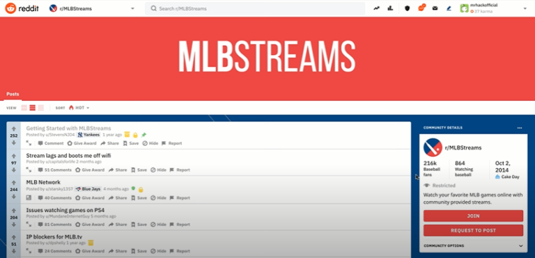 MLB Streams Reddit