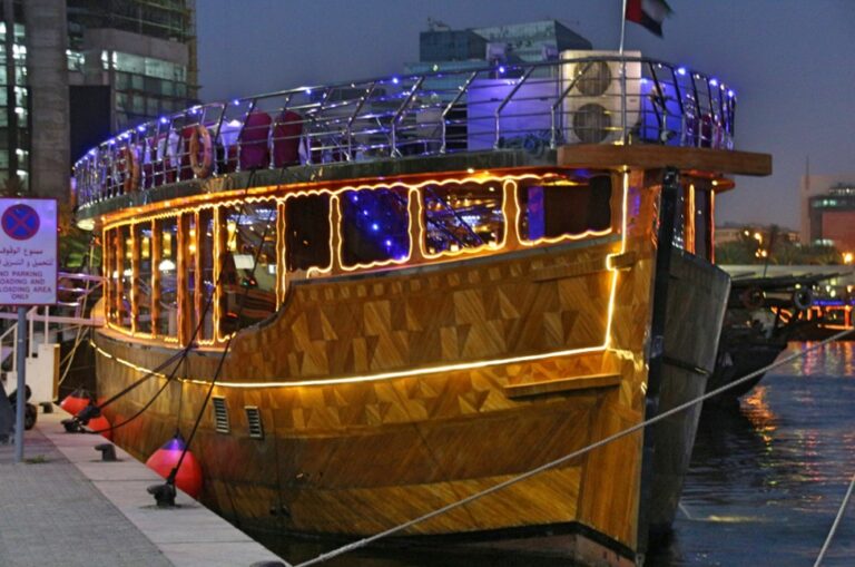 Timeless Charm: Dubai Creek Dhow Cruise Spectacle