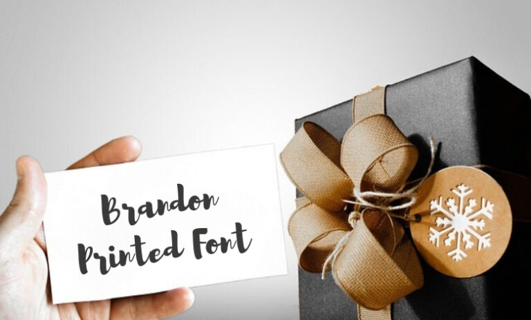 brandon printed font