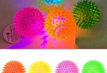 Hard Rubber Light-Up Ball For Dogs